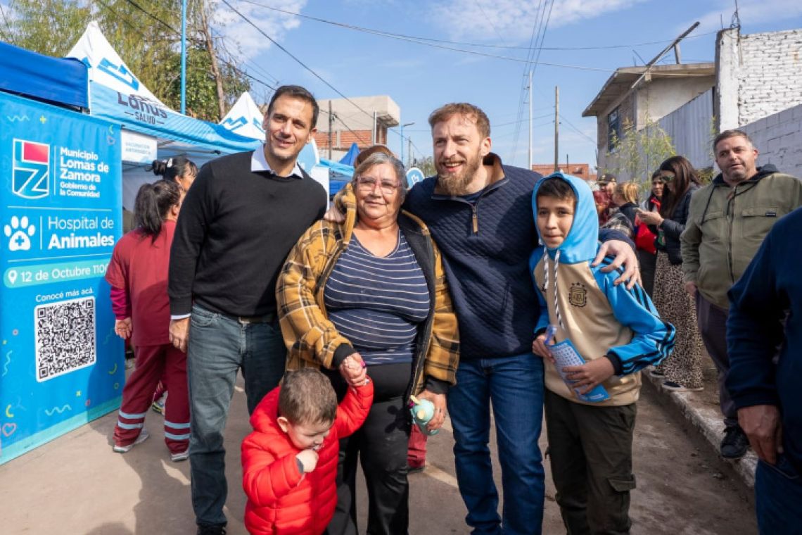 Lanús y Lomas de Zamora realizaron una Jornada de Salud en el límite de ambos municipios